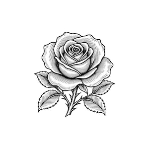 black and grey tattoo stencil, digital download, transparent PNG.