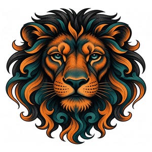 black and grey tattoo stencil, digital download, transparent PNG.