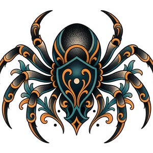 black and grey tattoo stencil, digital download, transparent PNG.