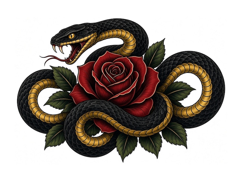 black and grey tattoo stencil, digital download, transparent PNG.