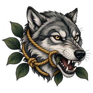 black and grey tattoo stencil, digital download, transparent PNG.