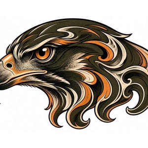 black and grey tattoo stencil, digital download, transparent PNG.