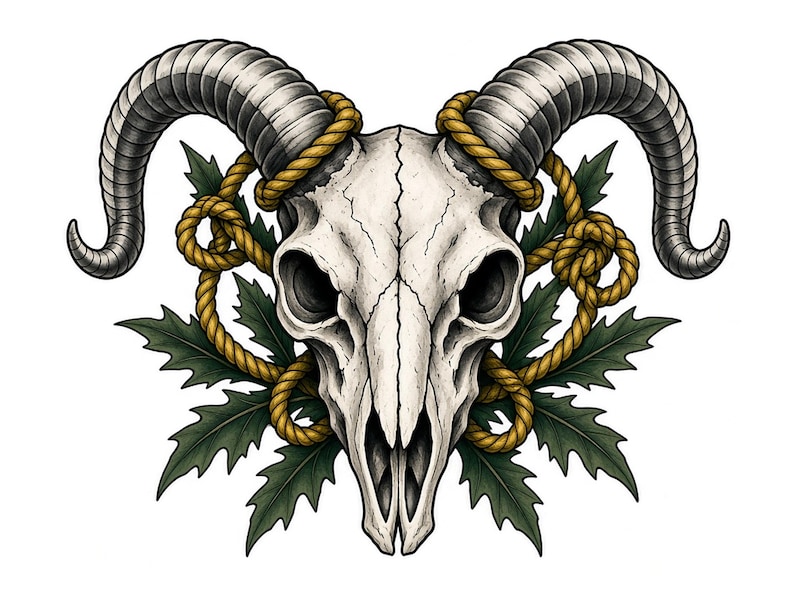 black and grey tattoo stencil, digital download, transparent PNG.