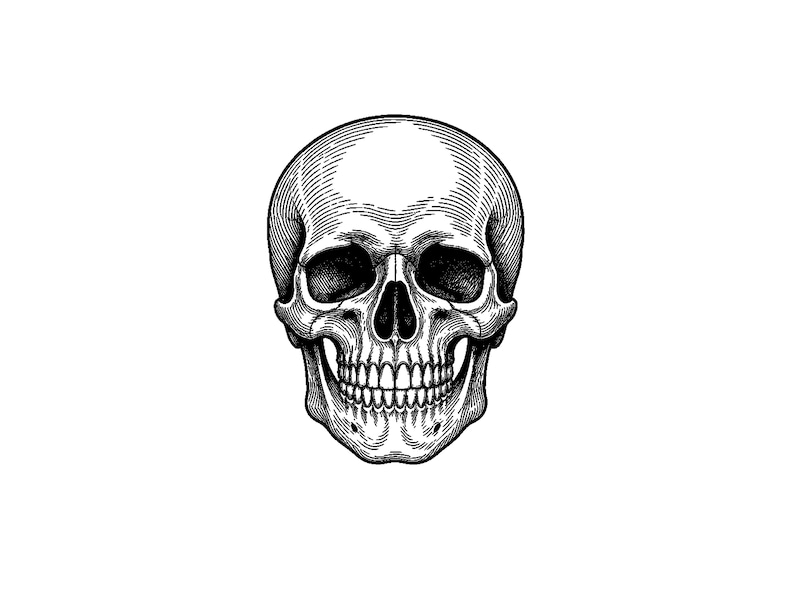 black and grey tattoo stencil, digital download, transparent PNG.