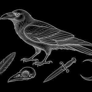 black and grey tattoo stencil, digital download, transparent PNG.