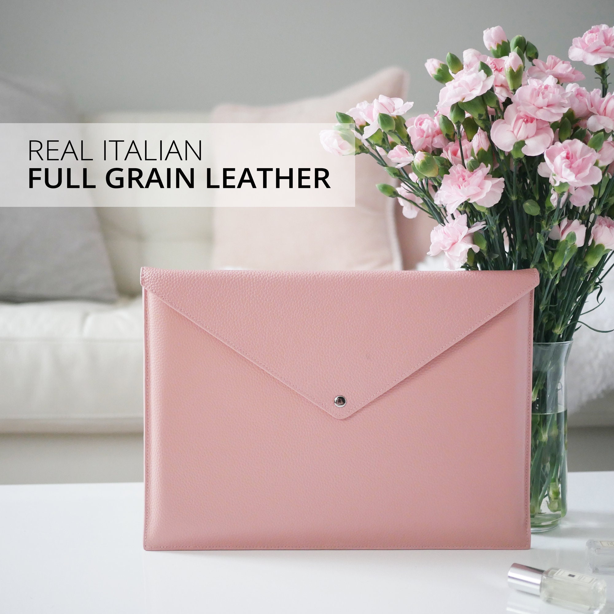 Real Full Grain Leather Laptop Case/sleeve for 13 Inch Etsy