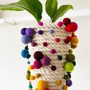 A Super Happy Pot! Planter Vase Fun Rainbow Vase