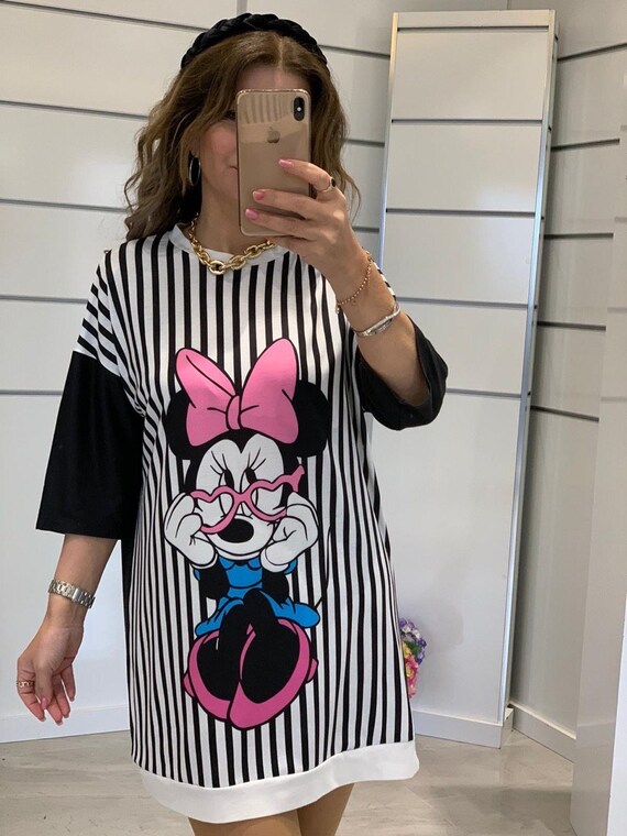 mickey print dress