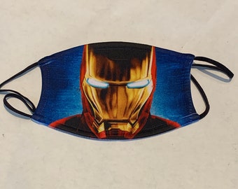 Iron Man Superhero Avengers Face Mask with Filter