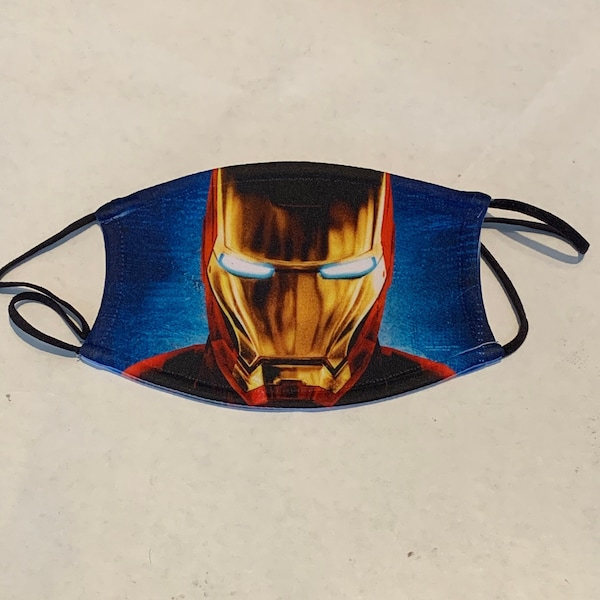 Iron Man Face Mask Adult Etsy