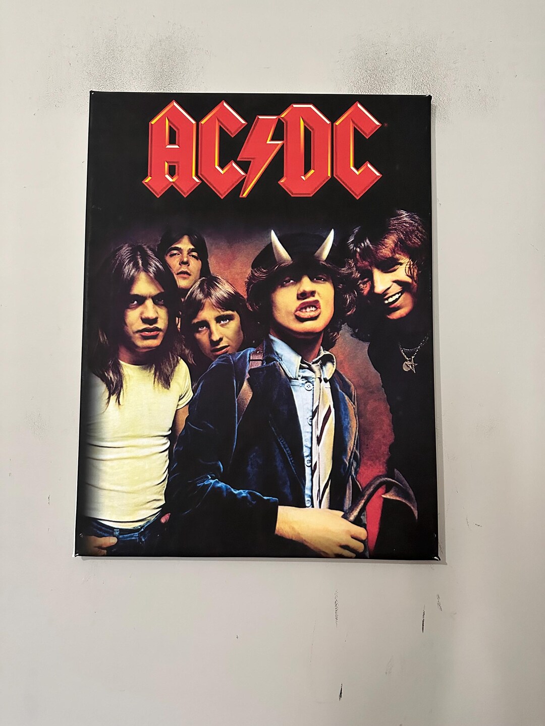 ACDC Music Theme Canvas Print Wall Art Size 18