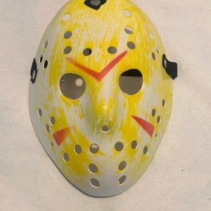 Jason Friday The 13th Mask Replica (Yellow) - Fits Adults w/ Strap