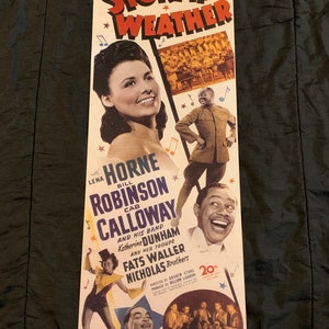 Stormy Weather (Film) Lena Horne 12&quot; X 32&quot; - New