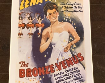 Lena Horne The Bronze Venus Vintage Movie Poster Size 18"X 24"