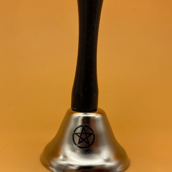 Silver Altar Bell with Wood Handle