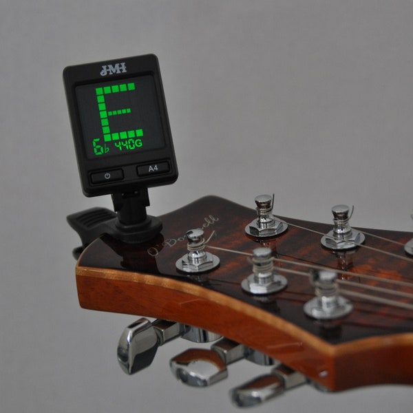 Guitar, Clip-On, Digital Multi Functional Tuner, 100% accurate, large LED screen, for Guitar, Bass, Ukulele & Violin