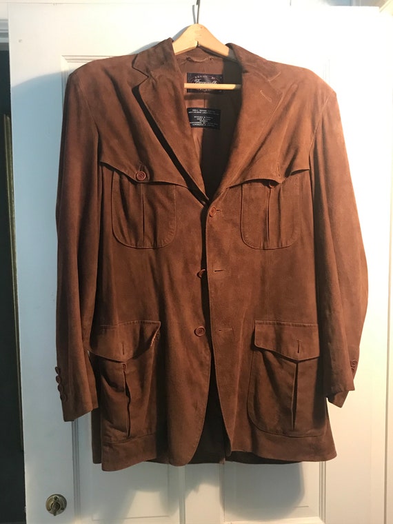 Vintage Faconnable (Albert Goldberg) suede leather