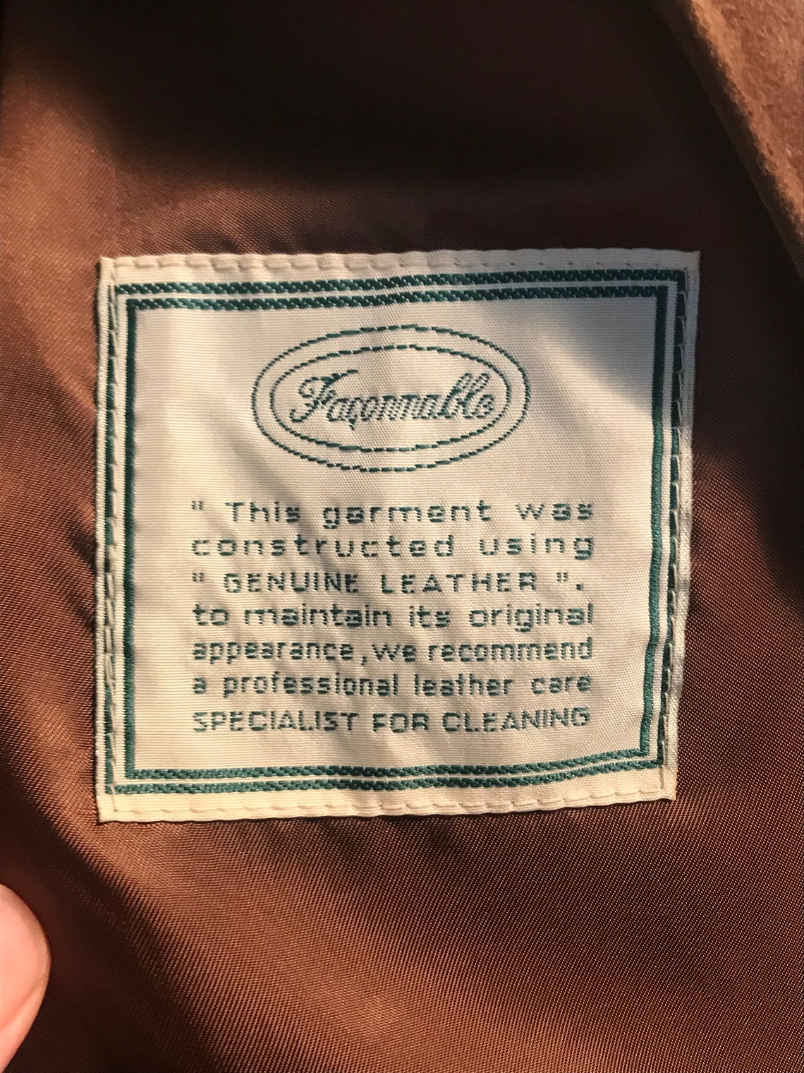 Vintage Faconnable albert Goldberg Suede Leather Jacket | Etsy