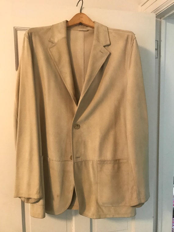 Vintage Ermenegildo Zegna Leather Blazer