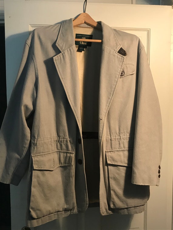 Vintage Orvis Coat Size Medium 100% Cotton - image 1