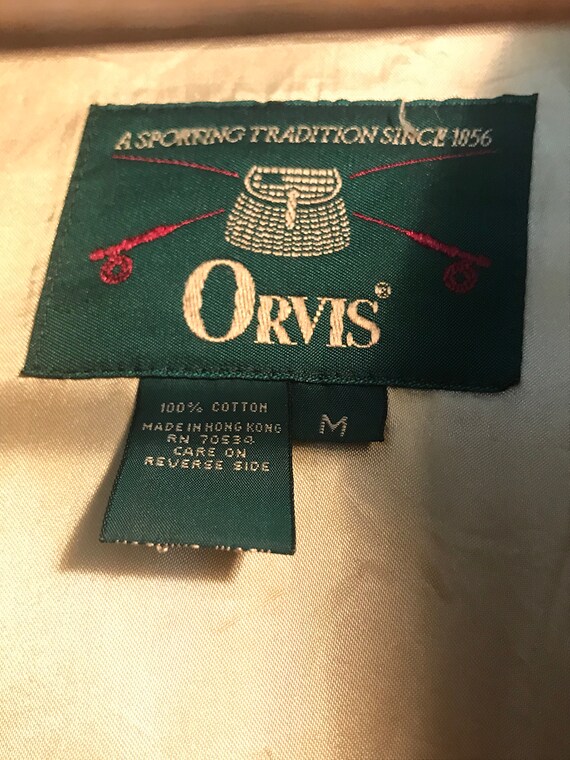 Vintage Orvis Coat Size Medium 100% Cotton - image 2