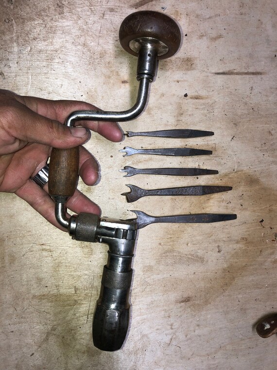 Rare hand brace and batwing bits Etsy