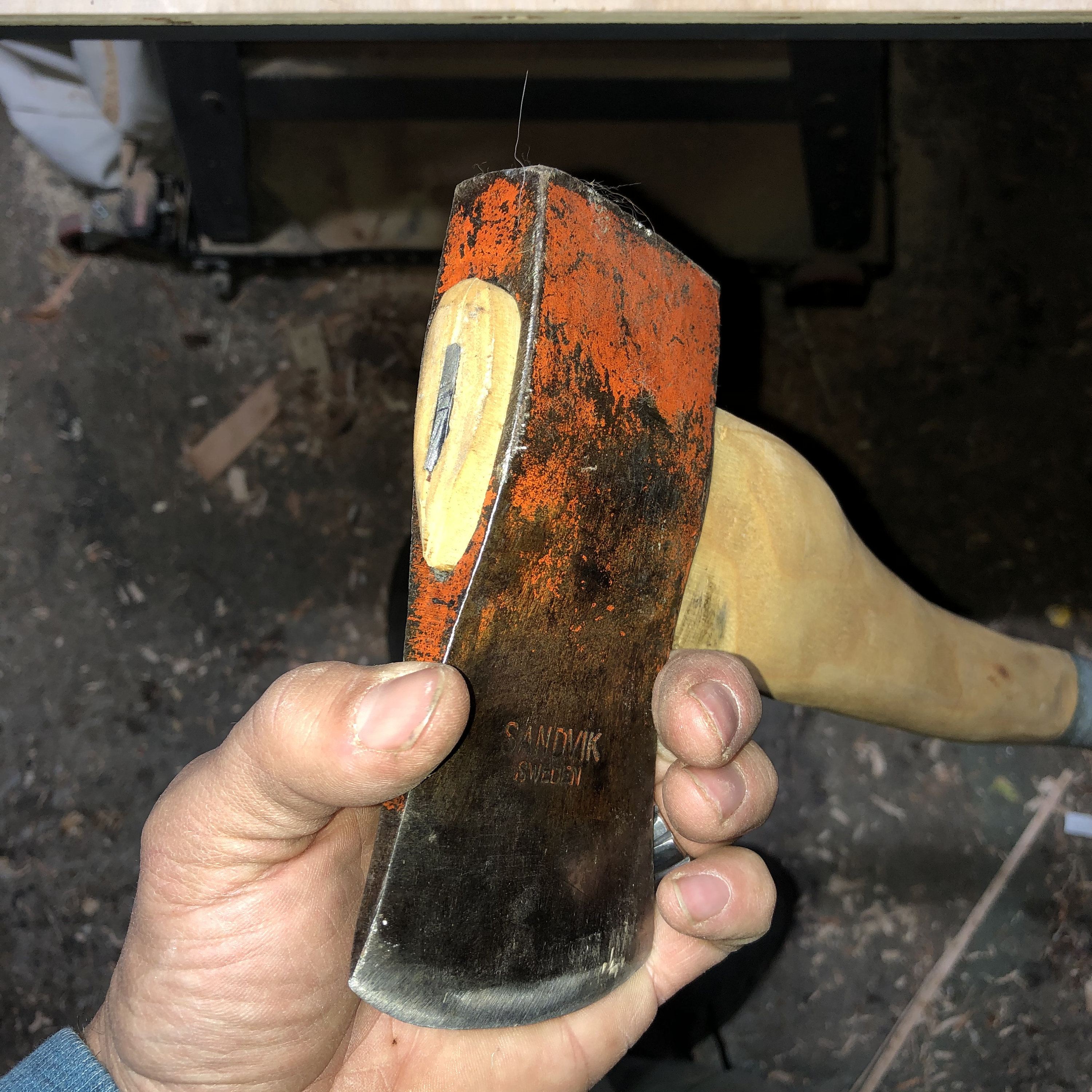 Vintage sandvik axe made in Sweden 18 inch handle forest axe Etsy