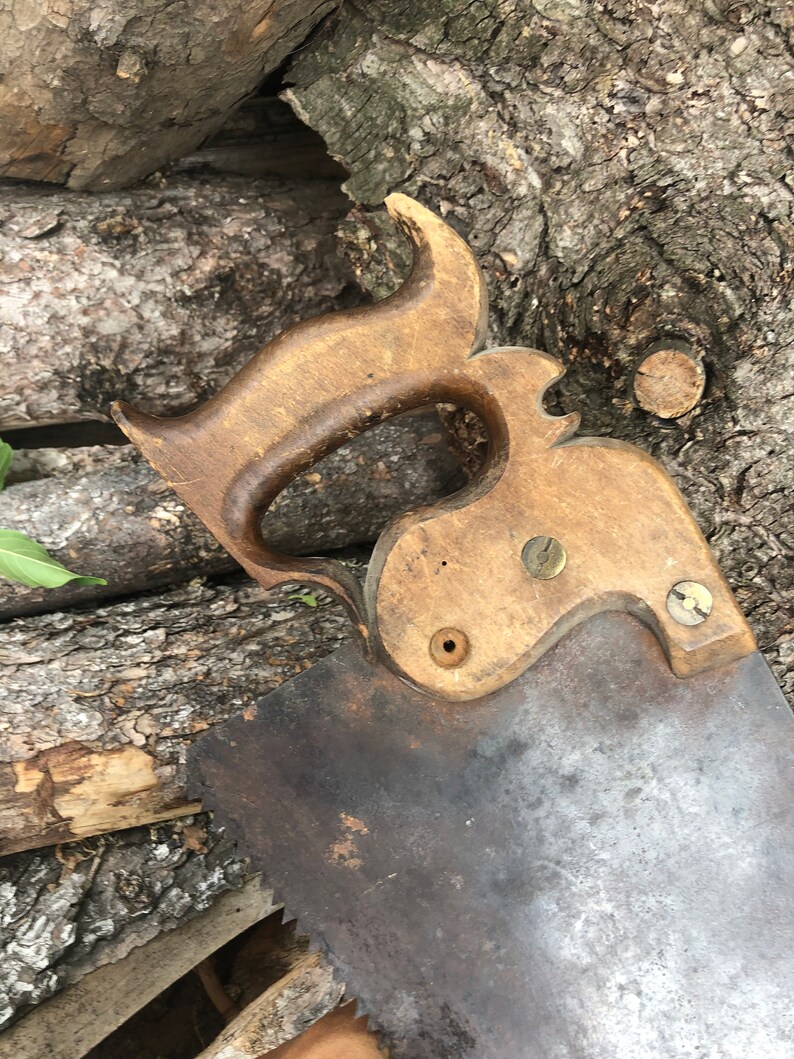 Very old rip saw 1800s split nut | Etsy