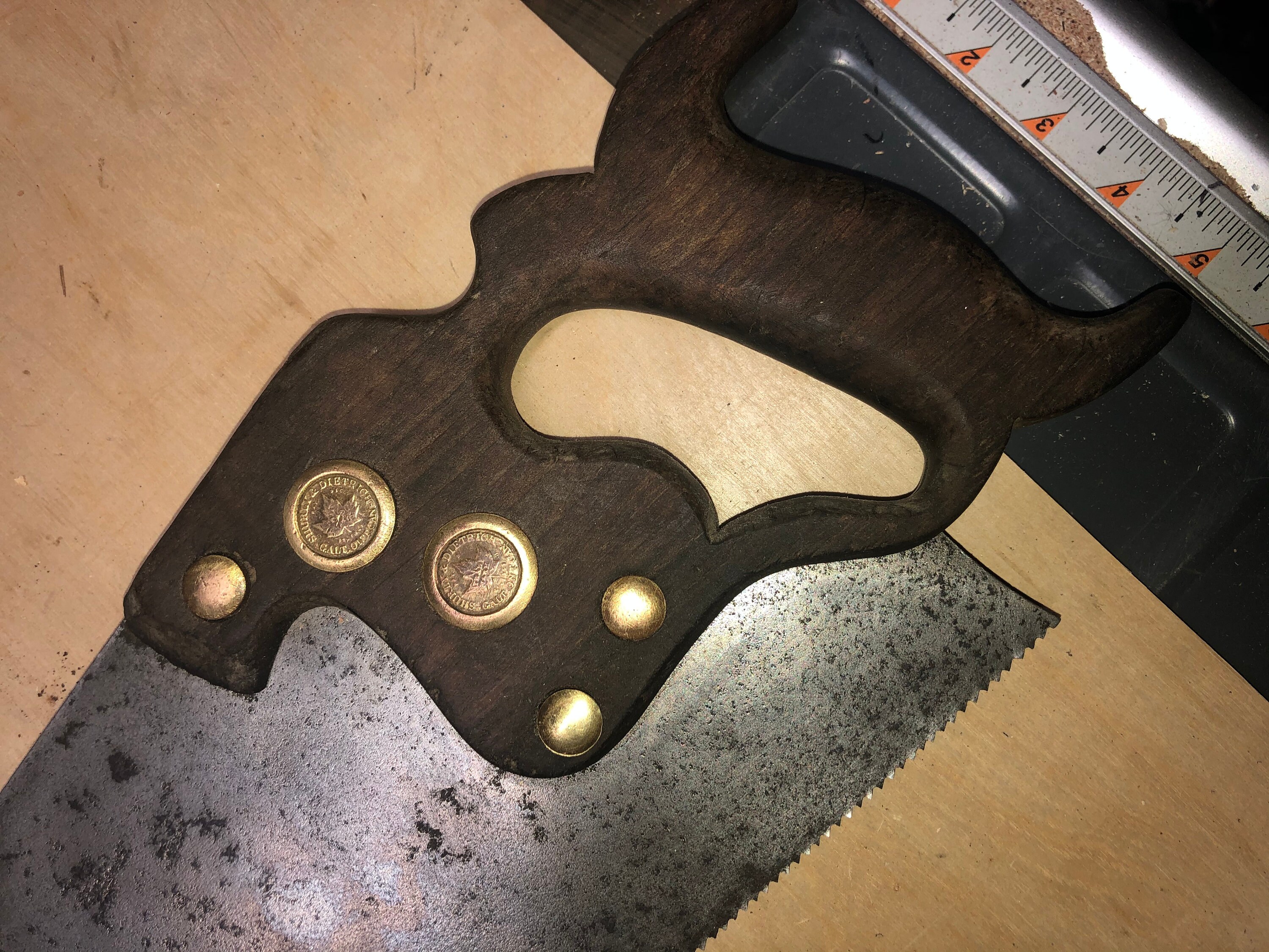 Rare double medallion hand saw made in Canada Etsy