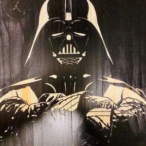 Hand carved Darth Vader