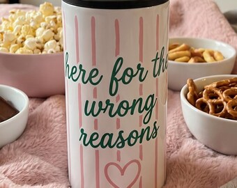 Vaso térmico 4 en 1 con abridor de botellas / Love Island USA / Regalo para ella / Vasos para ver Love Island / Vasos para beber durante el día / Regalo para amantes de la cerveza