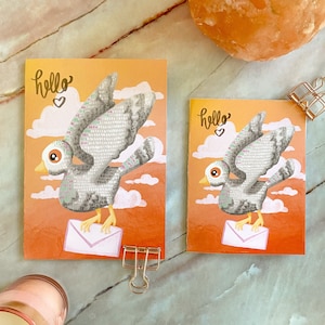 Thinking of you card - cute illustration - Miss you greeting card