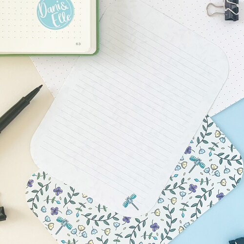 Letter Writing Paper Set Magical Forest Penpal Stationary Etsy Canada