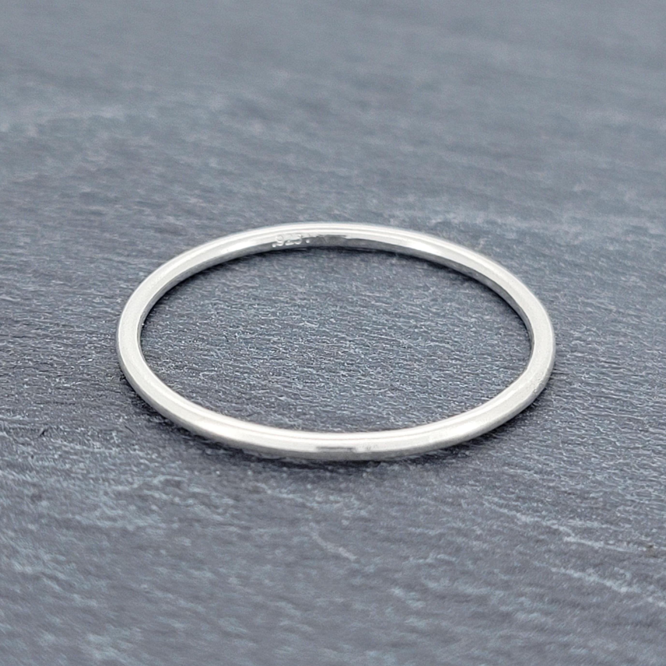 Adjustable Solid 925 Sterling Silver Stacking Ring - Midi/Index/Little Finger Band