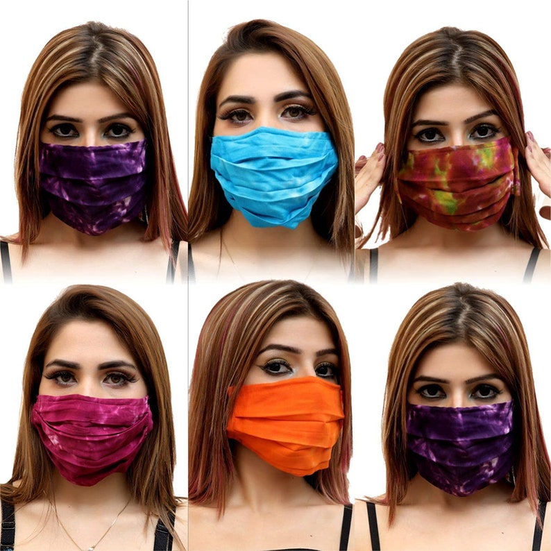 Double Layer Face Mask Washable Face Mask 100 Cotton Etsy