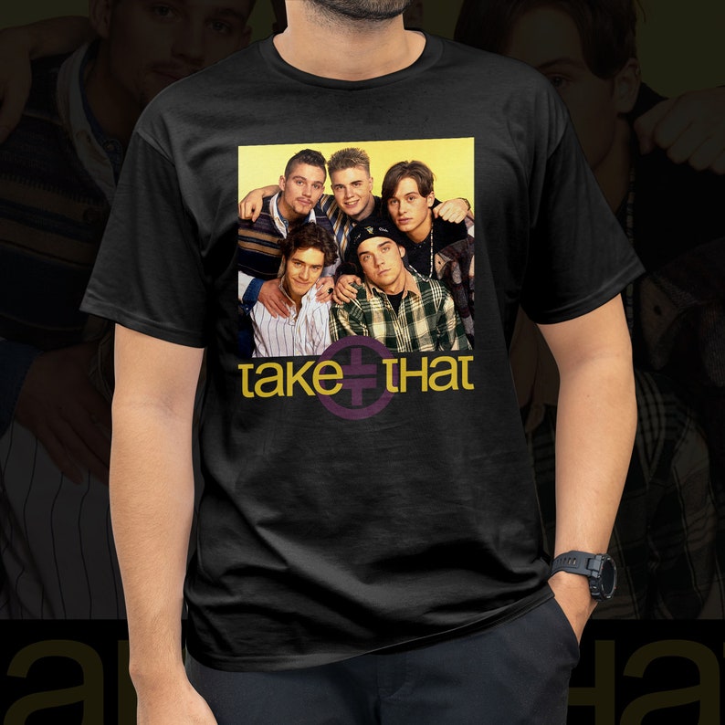 Take That T-shirt This Life On Tour 2024 tshirt, 2024 Tour UK Free Delivery 100% Cotton T-shirt Black zdjęcie 3