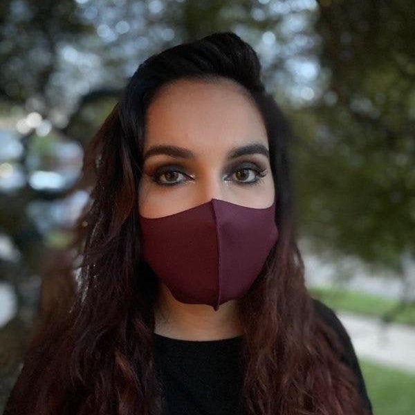 Stylish Maroon Cloth Face Mask Washable Made in the USA