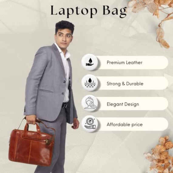 Leather laptop bag hot sale price