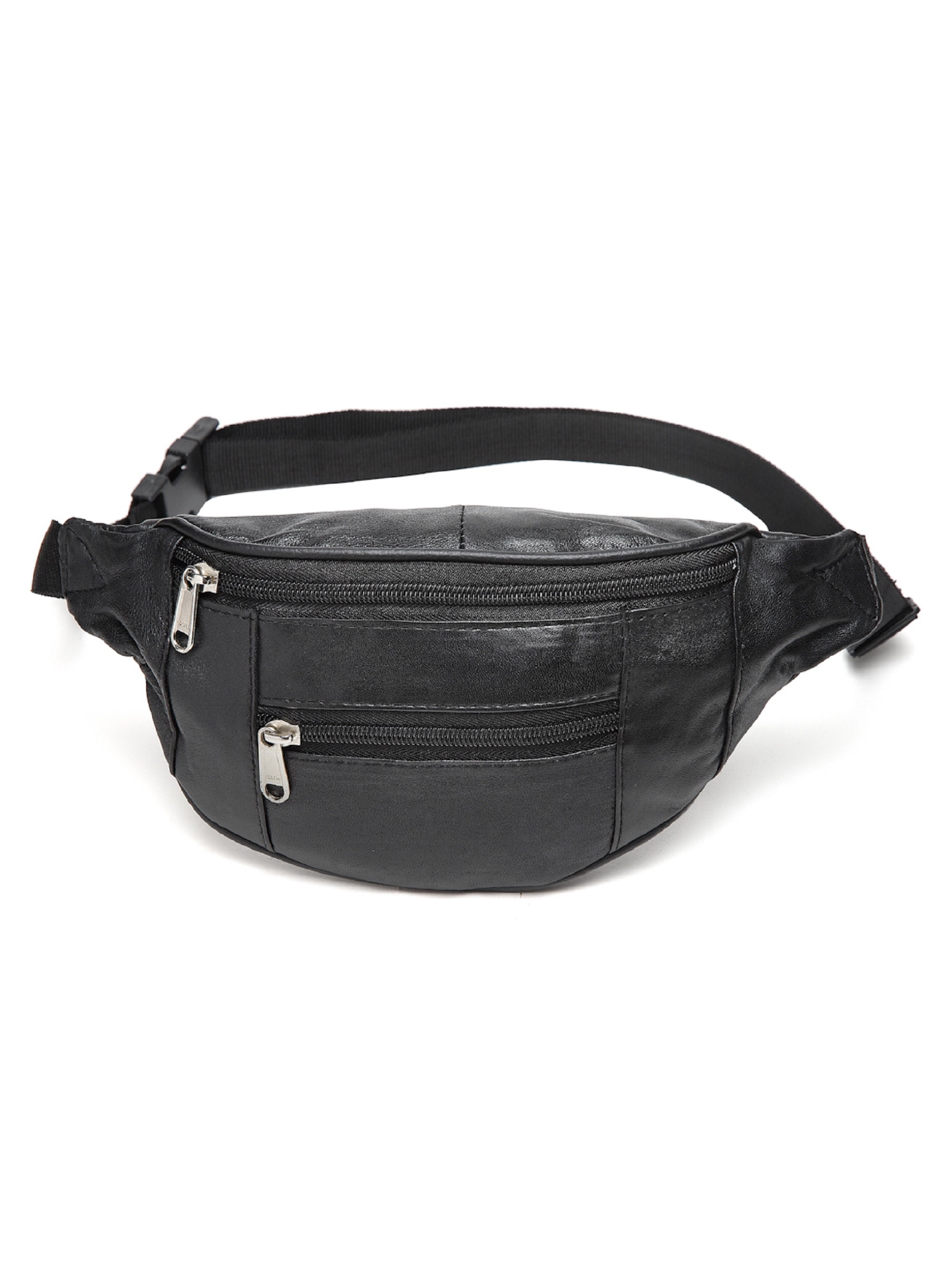 Black G.O.A.T. Genuine Leather Unisex Waist Bag | Etsy