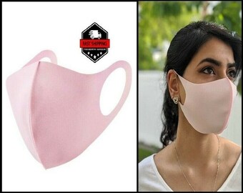 Pink Face Mask, Womens Face Mask, Soft and Breathable Face Mask