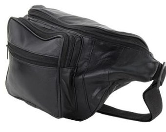extra large leather fanny pack