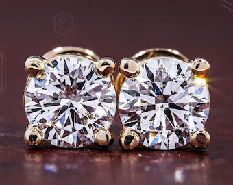 Madagaskar Weißer Saphir 9k Gold Ohrringe, 0,874ct