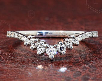 Lab Grown Diamond Wedding Band, Minimal Eternity Band, Diamond Ring, Dainty Bridal Ring, Anniversary Gift for Women by Mesmora Labgrown