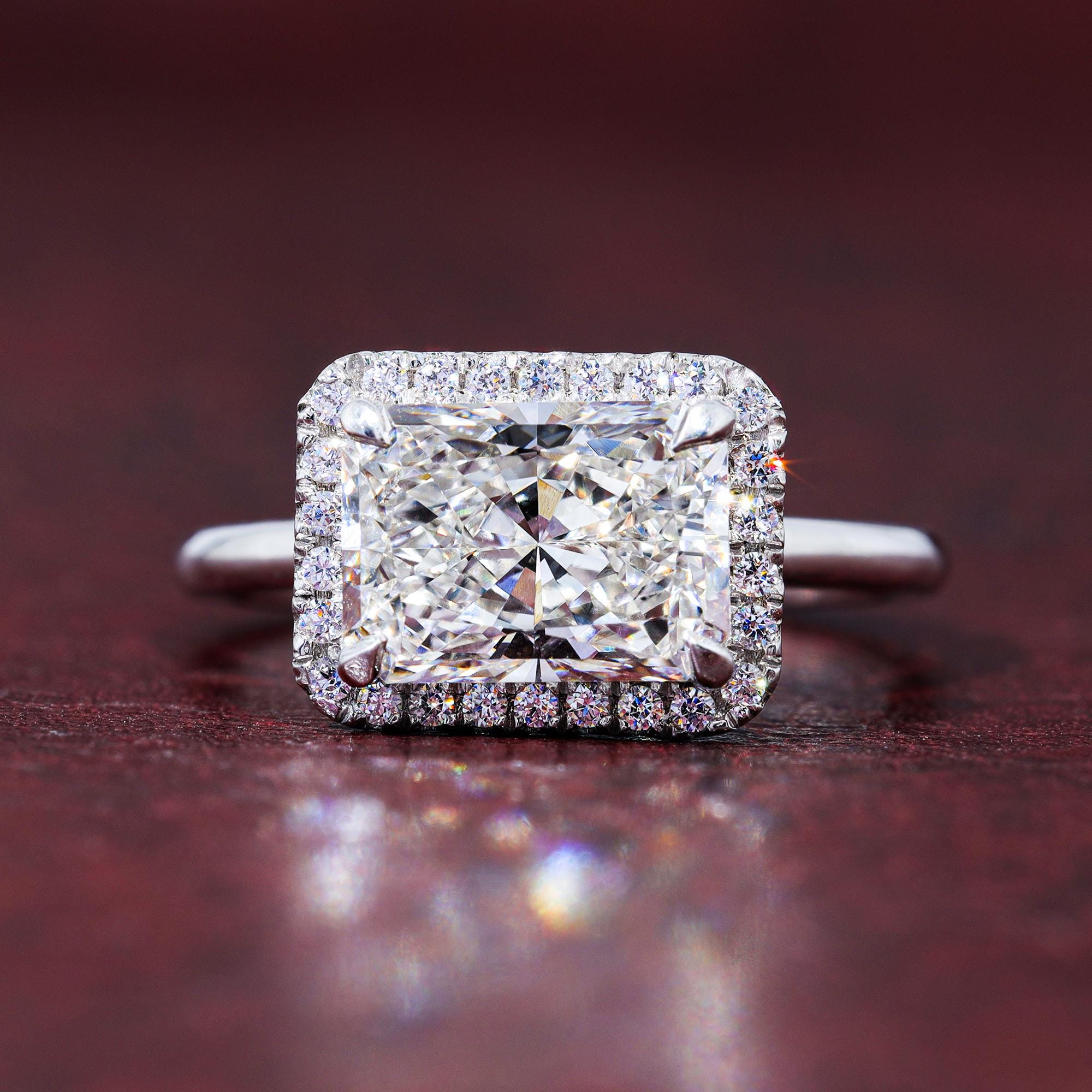 rare carat credit card login 2.40ct Round Brilliant Cut Diamond Engagement Ring – Mark Broumand main image 0
