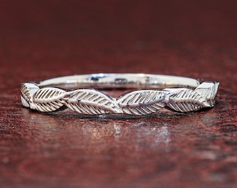 Minimalist Eternity Band for Her, Lab Grown Diamond Wedding Band, Stackable Promise Ring, Handmade Ring, Custom Order Ring for Women