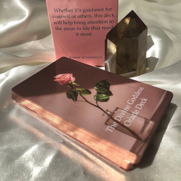 Divine Goddess Oracle Deck | Angel Messages for Self-love, Romance, Guidance, Awakening ,& Awareness | Higher Self and Angel Messages