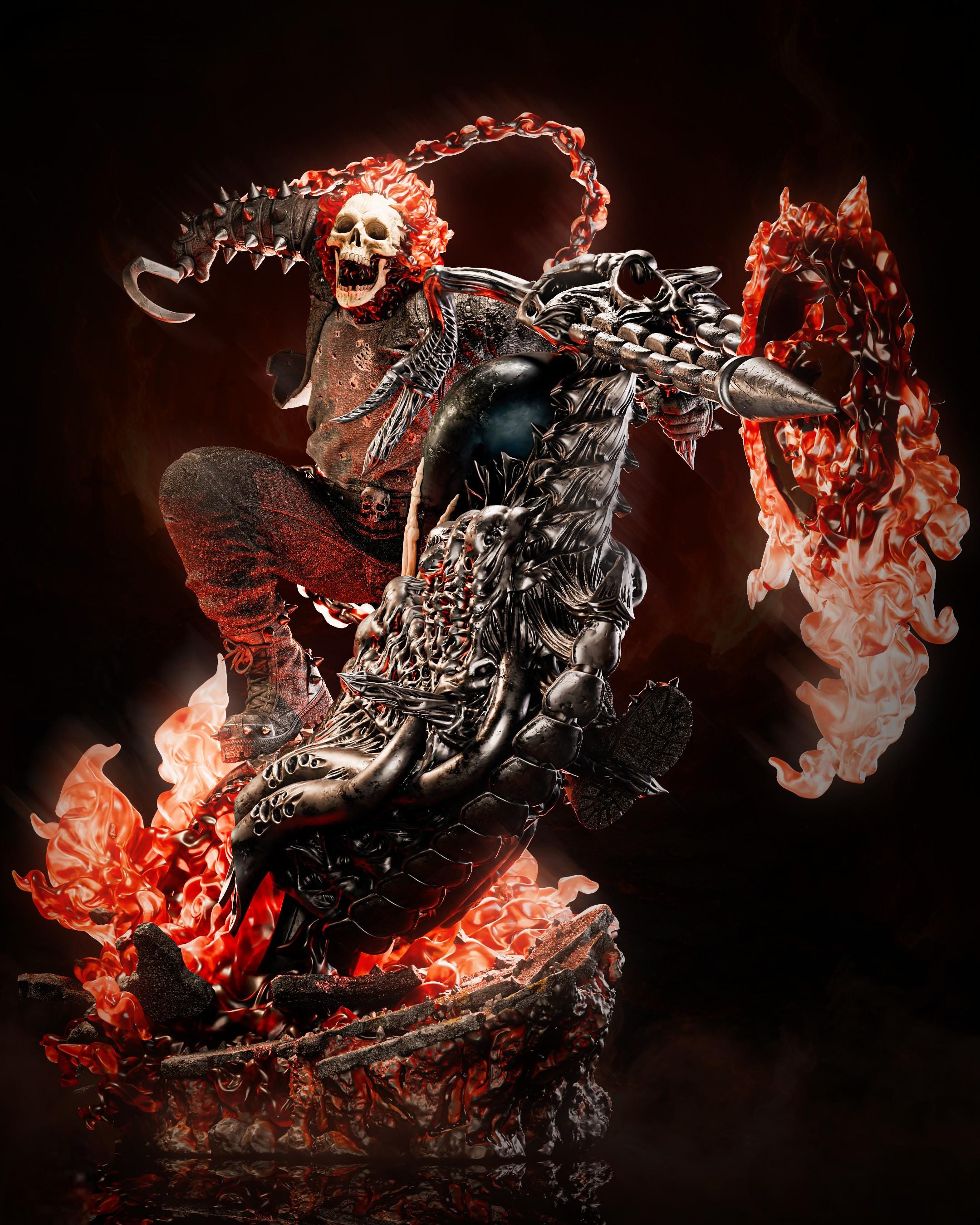 Ghost Rider - Digital Stl Files - Etsy Australia