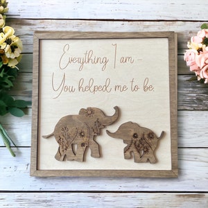 Gift for Mom * Gift for Dad * Gifts for Parents * From Kids * Mothers Day * Fathers Day * Wedding Day * Mom Gift * Momma Bear * Elephant