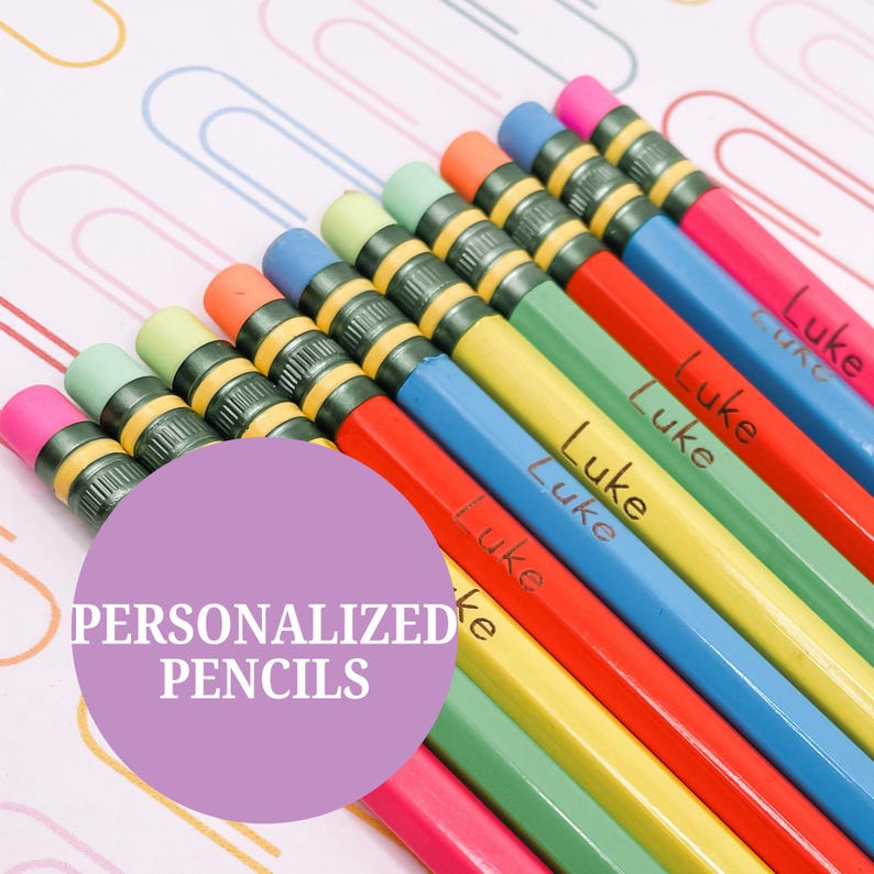Personalized School Pencil Custom Name Engraved Teacher Appreciation ...