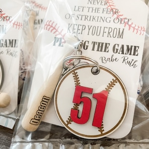 Baseball Swag Baseball Keychain Team Gifts Bag Tags Stocking Stuffer Sports Gift Baseball Life Senior Gift New Driver